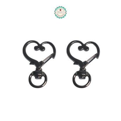 ANEKA - Kait Tas Bentuk Hati / Bintang / Hook Keychain Love Star Premium / Gantungan Kunci
