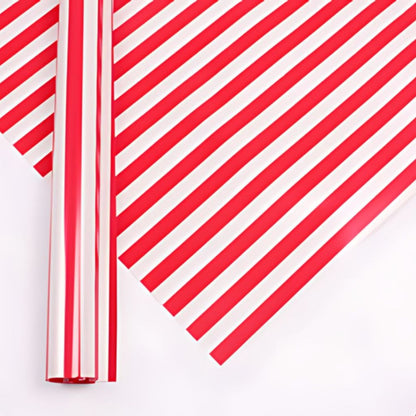 ANEKA - [ LEMBARAN ] Kertas Cellophane Buket Bunga [ Garis ] Flower Wrapping Paper Celophane