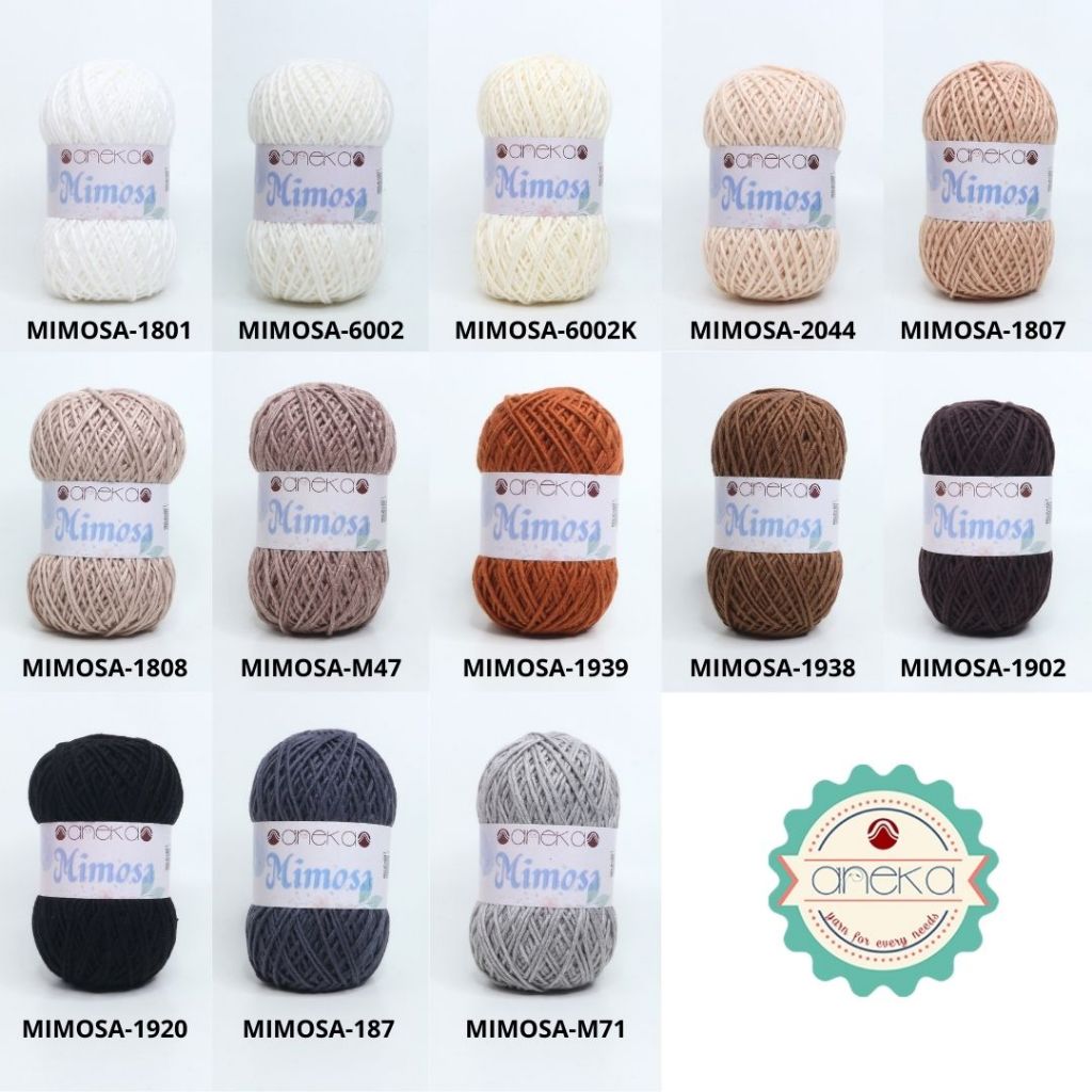 KATALOG - Benang Rajut Mimosa Rayon Viscose / Crochet Knitting Yarn