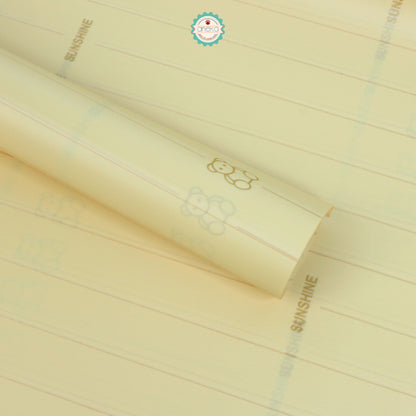 ANEKA- [ LEMBARAN ] Kertas Cellophane Buket Bunga [ Line Bear ] Flower Wrapping Paper Celophane