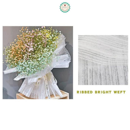 AnekaBenang - [ PACK ] Kertas Cellophane Buket Bunga [ Hazy Line ] Flower Wrapping Paper Celophane