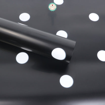 ANEKA - [ LEMBARAN ] Kertas Cellophane Buket Bunga [Polkadot] Flower Bouquet Wrapping Paper Celophane
