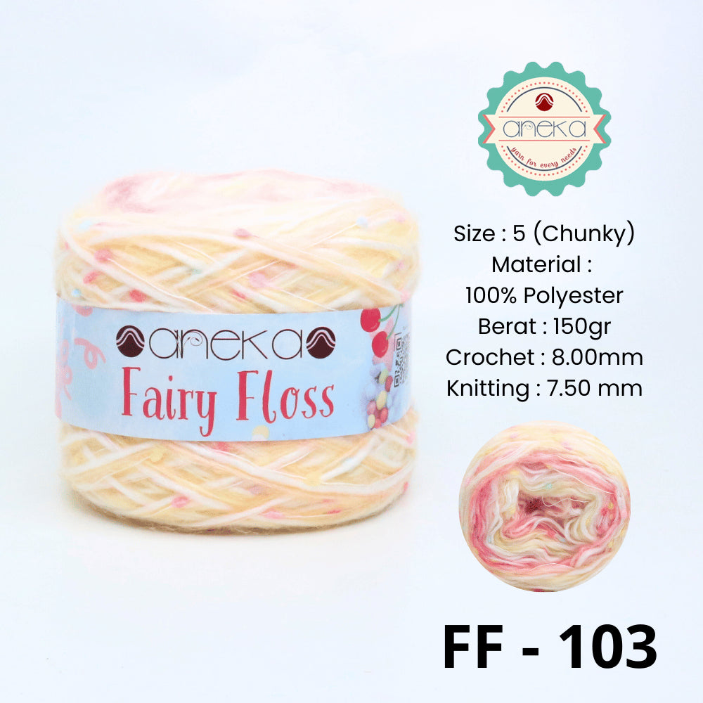 KATALOG - Benang Rajut Fairy Floss / Bintik Spotty Crochet Yarn