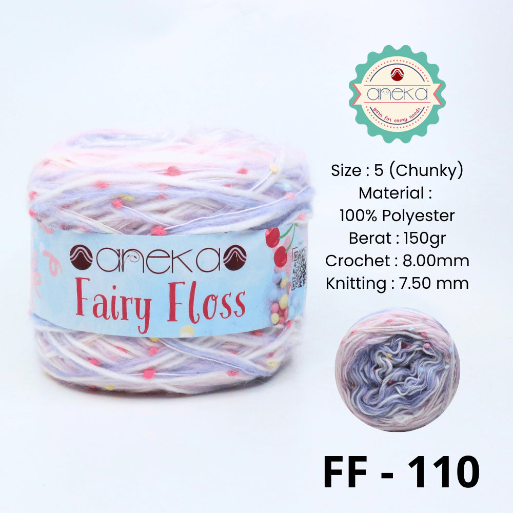 KATALOG - Benang Rajut Fairy Floss / Bintik Spotty Crochet Yarn