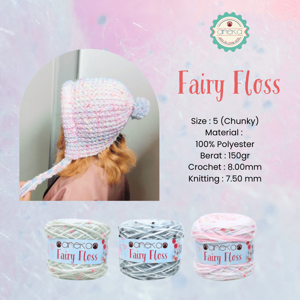 KATALOG - Benang Rajut Fairy Floss / Bintik Spotty Crochet Yarn