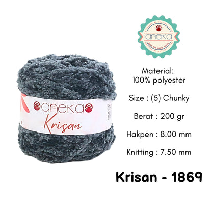 KATALOG - Benang Rajut Krisan / Soft Smooth Chenille Velvet Crochet Knitting Yarn