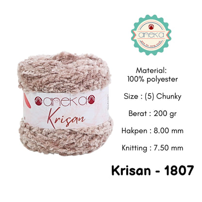 KATALOG - Benang Rajut Krisan / Soft Smooth Chenille Velvet Crochet Knitting Yarn