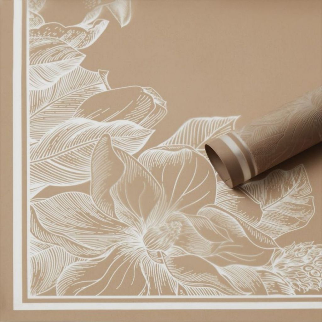ANEKA - [ LEMBARAN ] Kertas Cellophane Buket Bunga [ Motif Bunga ] Flower Wrapping Paper Celophane