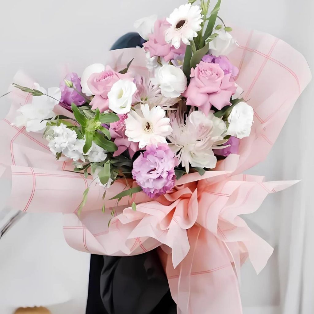 ANEKA - [ LEMBARAN ] Kertas Cellophane Buket Bunga [ Big Square ] Flower Wrapping Paper Celophane