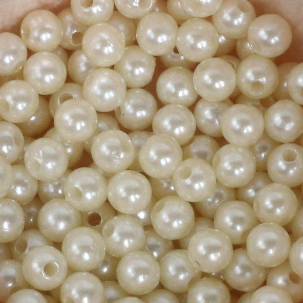 ANEKA - [15 Gram - 4mm] Mote Ringan Resin / Mutsin / Mutiara Sintetis / Manik / Beads DIY