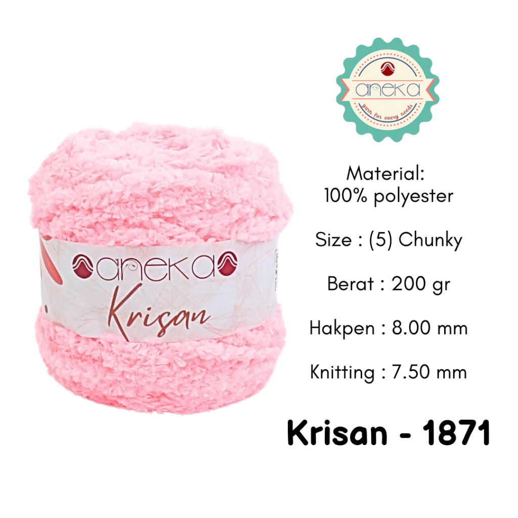 KATALOG - Benang Rajut Krisan / Soft Smooth Chenille Velvet Crochet Knitting Yarn