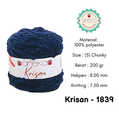 KATALOG - Benang Rajut Krisan / Soft Smooth Chenille Velvet Crochet Knitting Yarn