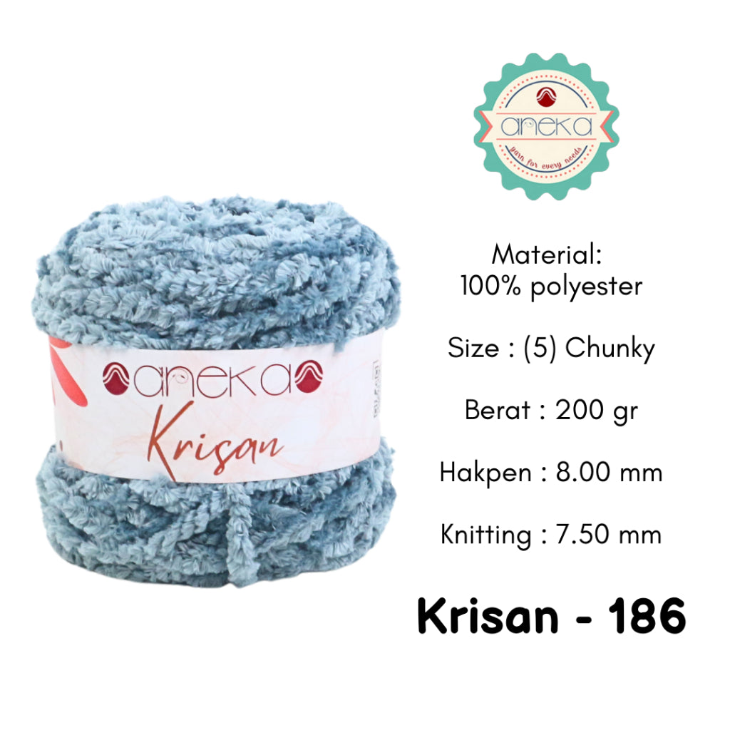 KATALOG - Benang Rajut Krisan / Soft Smooth Chenille Velvet Crochet Knitting Yarn