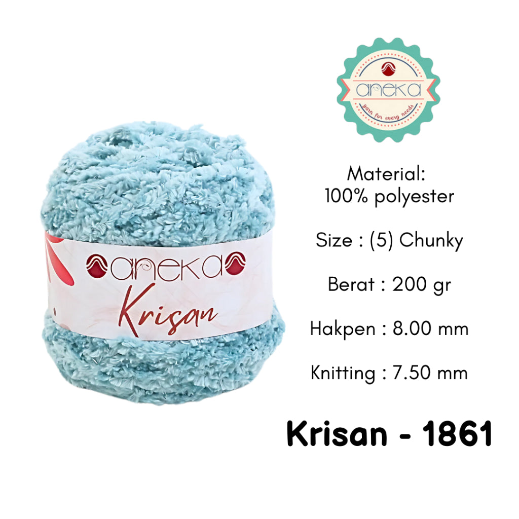 KATALOG - Benang Rajut Krisan / Soft Smooth Chenille Velvet Crochet Knitting Yarn