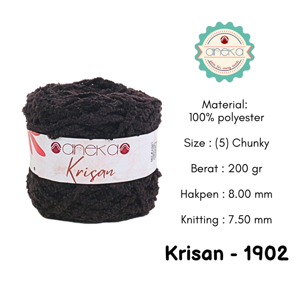 KATALOG - Benang Rajut Krisan / Soft Smooth Chenille Velvet Crochet Knitting Yarn