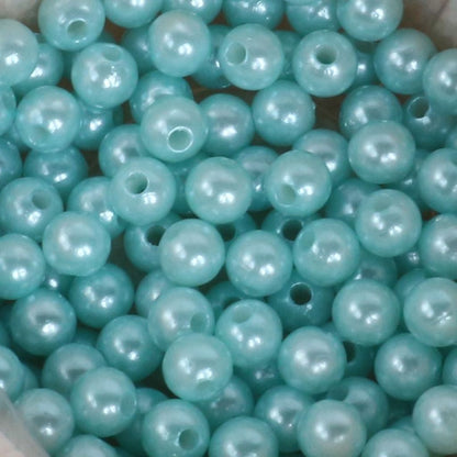 ANEKA - [450 Gram / 1 Pon - 4mm] Mote Ringan Resin / Mutsin / Mutiara Sintetis / Manik / Beads DIY