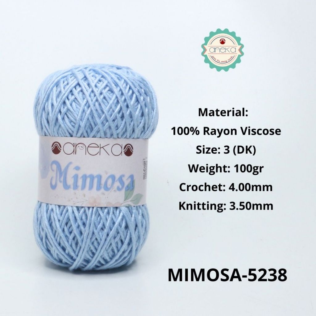 KATALOG - Benang Rajut Mimosa Rayon Viscose / Crochet Knitting Yarn