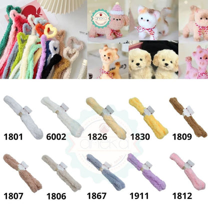 KATALOG - Kawat Bulu Poppy Tebal Premium / Boneka Kawat / Plush Twisting Rod Wool Thread Toys / Wire Twisting Sticks Strip DIY