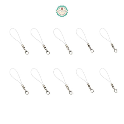 ANEKA - [10 PCS] Tali Gantungan Kunci HP / Cell Phone Lanyard Strap / Cords Hook Rope With Lobster Clasp Keyring