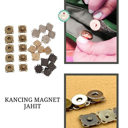 ANEKA - [2PCS] Kancing Magnet Tas Jahit Premium / Button Sew On Magnetic