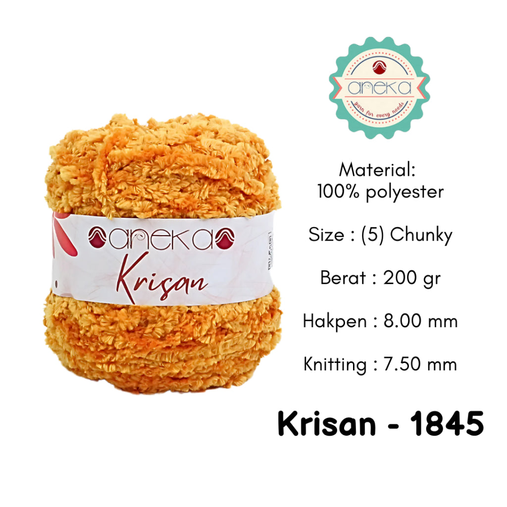 KATALOG - Benang Rajut Krisan / Soft Smooth Chenille Velvet Crochet Knitting Yarn