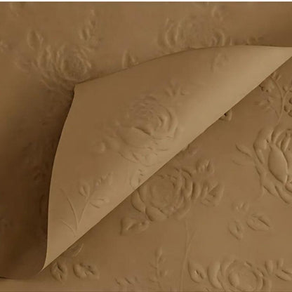ANEKA - [ LEMBARAN ] Kertas Cellophane Buket Bunga [ Mawar Timbul 3D ] Flower Wrapping Paper Celophane