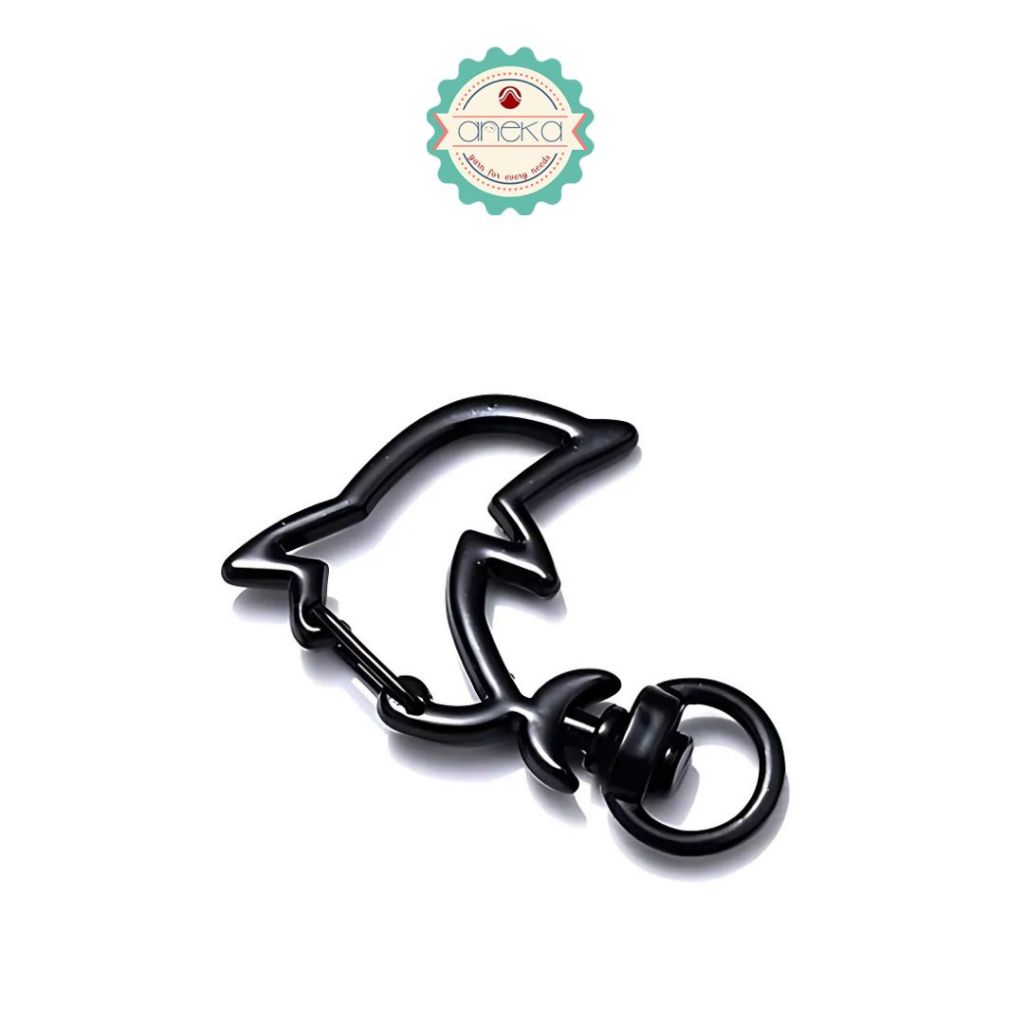 ANK - [5PCS] Kait Lumba-Lumba / Gantungan Kunci / Hook Dolphin Keychain Swivel Clasp