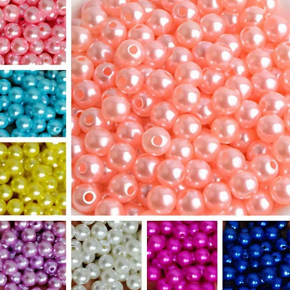 ANEKA - [15 Gram - 6mm] Mote Ringan Resin / Mutsin / Mutiara Sintetis / Manik / Beads DIY