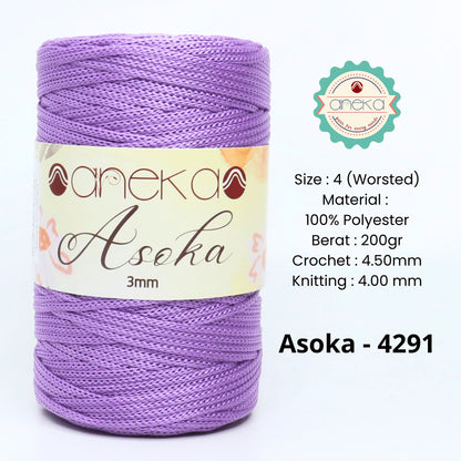 KATALOG - Benang Rajut Asoka / Tali Kur  3mm Pipih PP PREMIUM