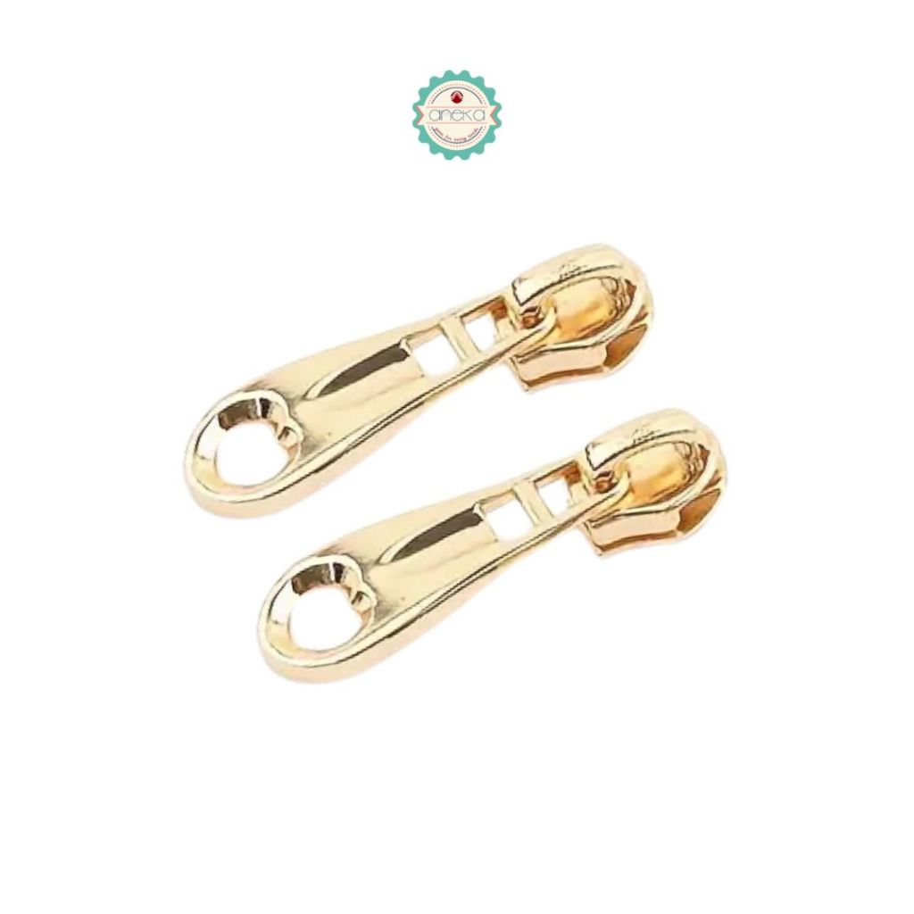 ANEKA - [2PCS] Kepala Ritsleting Klasik No. 3 / Pull-Up Zipper Classic Premium