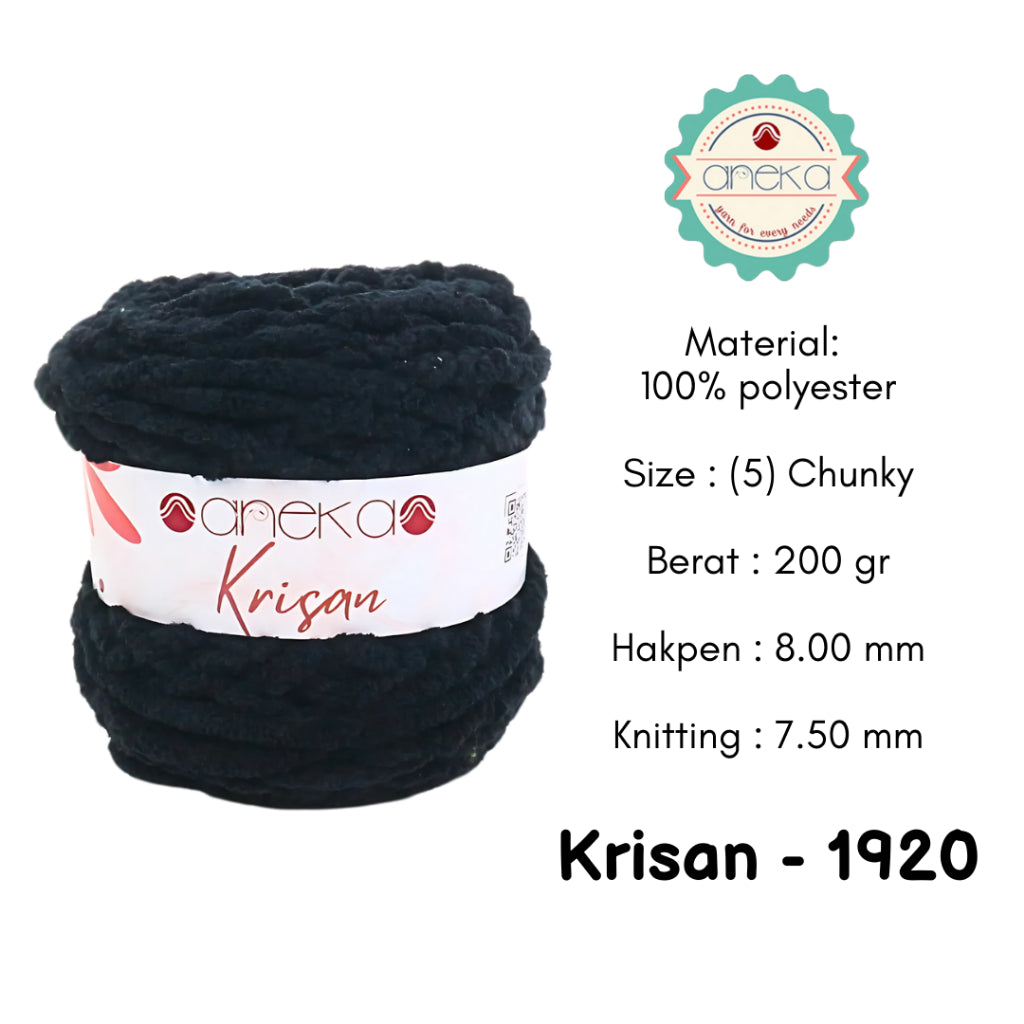 KATALOG - Benang Rajut Krisan / Soft Smooth Chenille Velvet Crochet Knitting Yarn