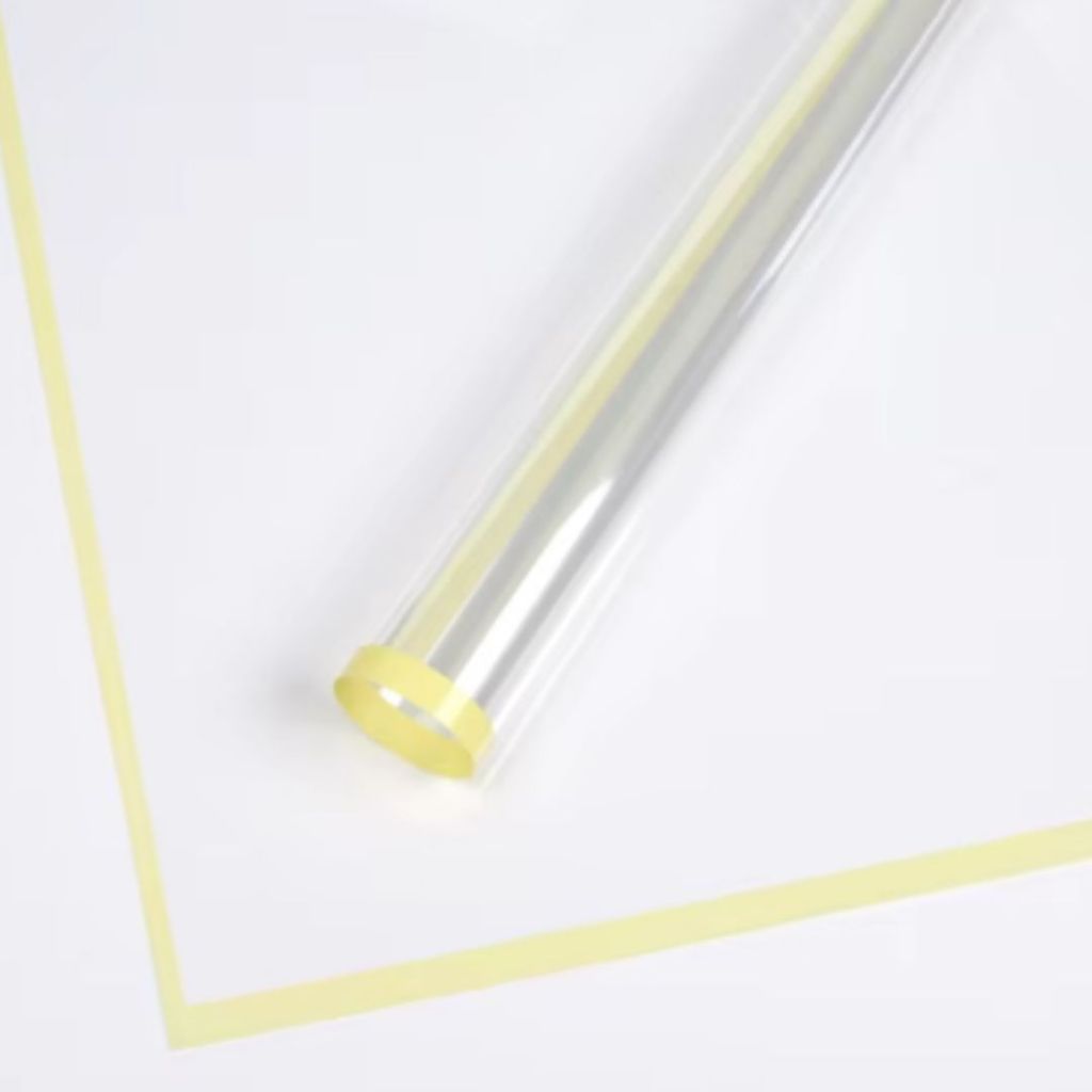 ANEKA - [ LEMBARAN ] Kertas Cellophane Buket Bunga [ List Color Bening ] Flower Wrapping Paper Celophane