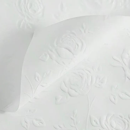 ANEKA - [ LEMBARAN ] Kertas Cellophane Buket Bunga [ Mawar Timbul 3D ] Flower Wrapping Paper Celophane