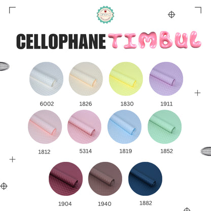 ANEKA - [ LEMBARAN ] Kertas Cellophane Buket Bunga [ 3D Timbul ] Flower Wrapping Paper Celophane