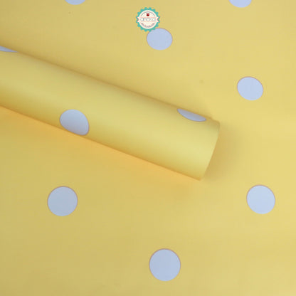 ANEKA - [ LEMBARAN ] Kertas Cellophane Buket Bunga [Polkadot] Flower Bouquet Wrapping Paper Celophane