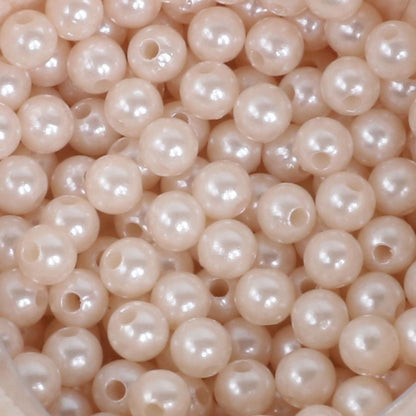 ANEKA - [450 Gram / 1 Pon - 8mm] Mote Ringan Resin / Mutsin / Mutiara Sintetis / Manik / Beads DIY