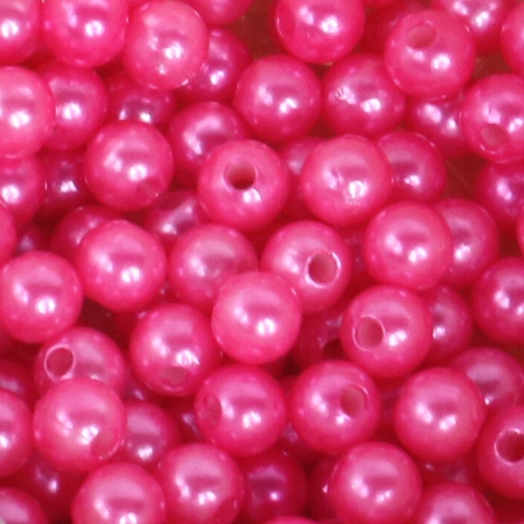 ANEKA - [450 Gram / 1 Pon - 6mm]  Mote Ringan Resin / Mutsin / Mutiara Sintetis / Manik / Beads DIY