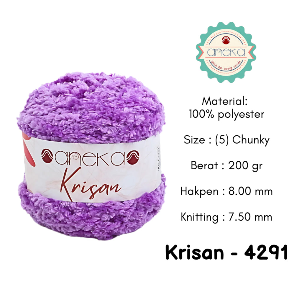 KATALOG - Benang Rajut Krisan / Soft Smooth Chenille Velvet Crochet Knitting Yarn