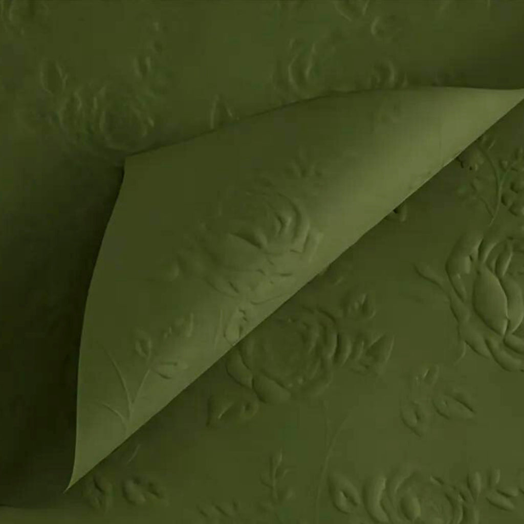 ANEKA - [ LEMBARAN ] Kertas Cellophane Buket Bunga [ Mawar Timbul 3D ] Flower Wrapping Paper Celophane