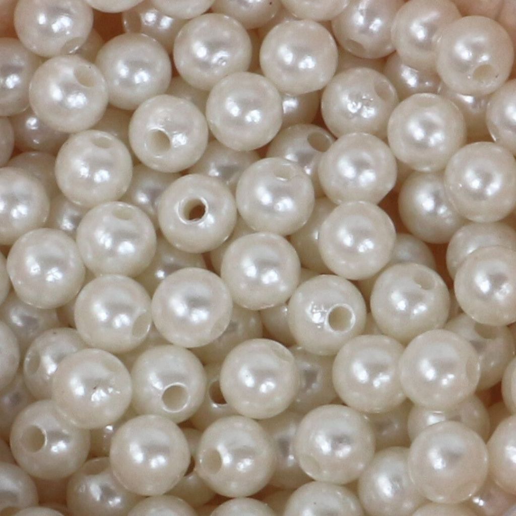 ANEKA - [450 Gram / 1 Pon - 8mm] Mote Ringan Resin / Mutsin / Mutiara Sintetis / Manik / Beads DIY