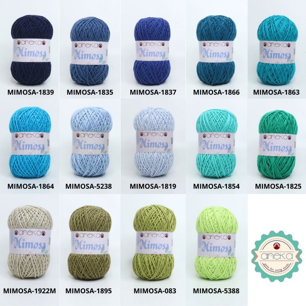 KATALOG - Benang Rajut Mimosa Rayon Viscose / Crochet Knitting Yarn