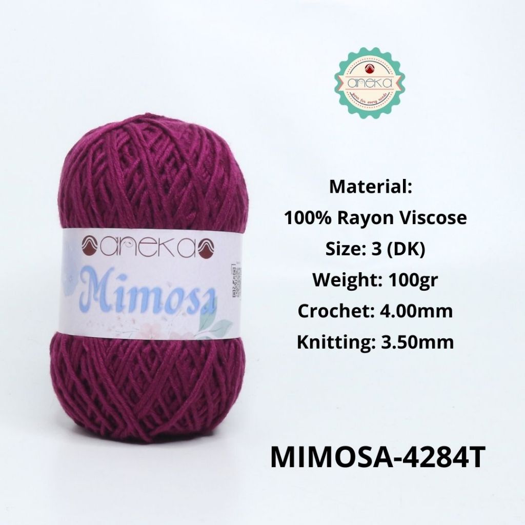 KATALOG - Benang Rajut Mimosa Rayon Viscose / Crochet Knitting Yarn