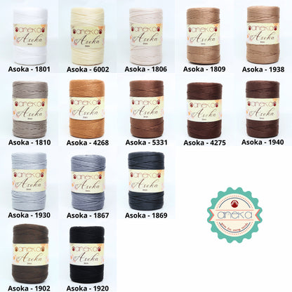 KATALOG - Benang Rajut Asoka / Tali Kur  3mm Pipih PP PREMIUM