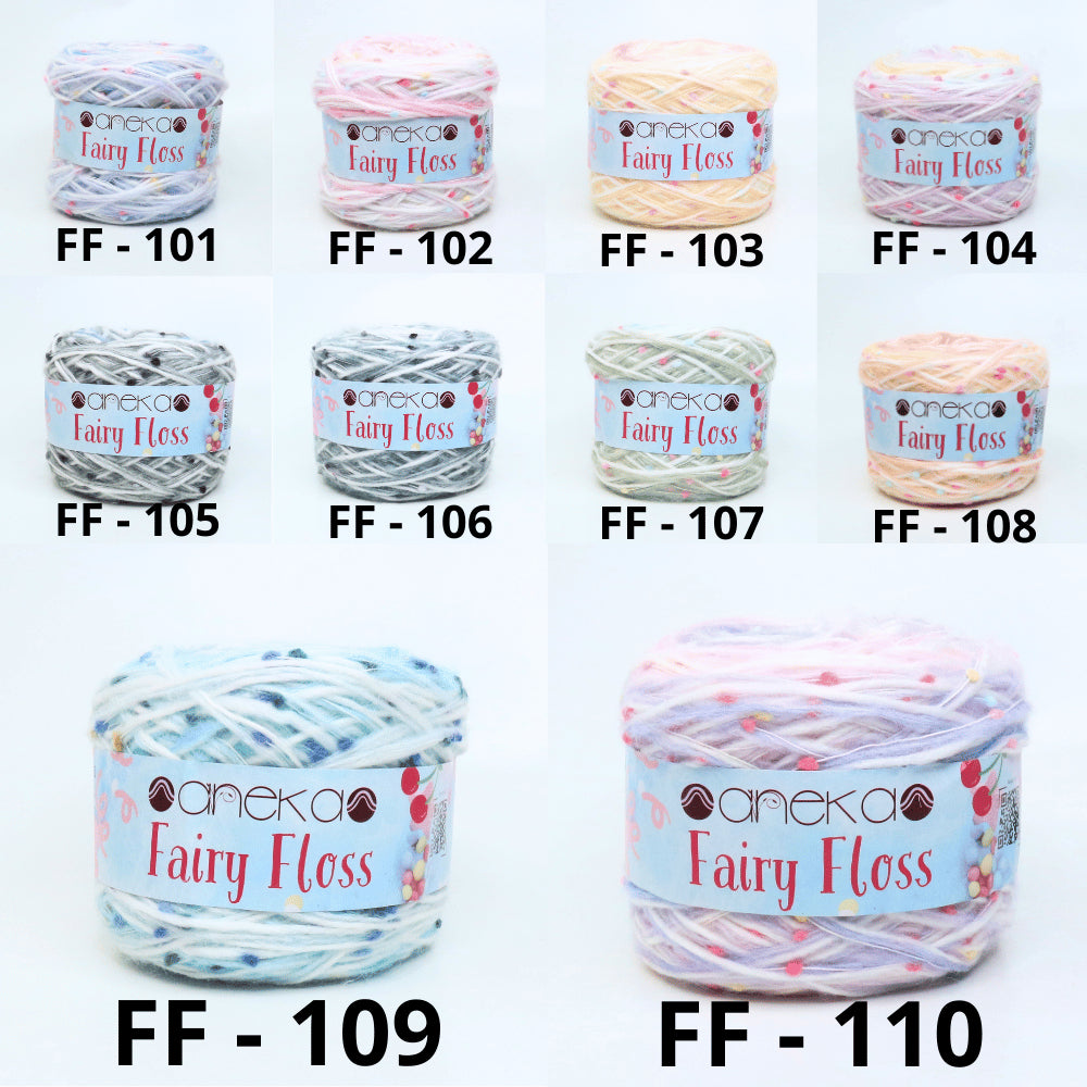 KATALOG - Benang Rajut Fairy Floss / Bintik Spotty Crochet Yarn