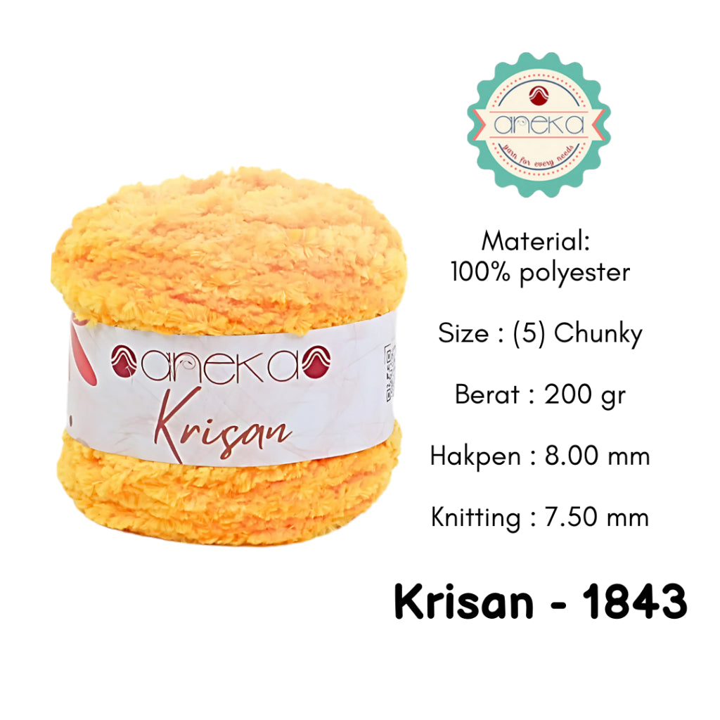 KATALOG - Benang Rajut Krisan / Soft Smooth Chenille Velvet Crochet Knitting Yarn