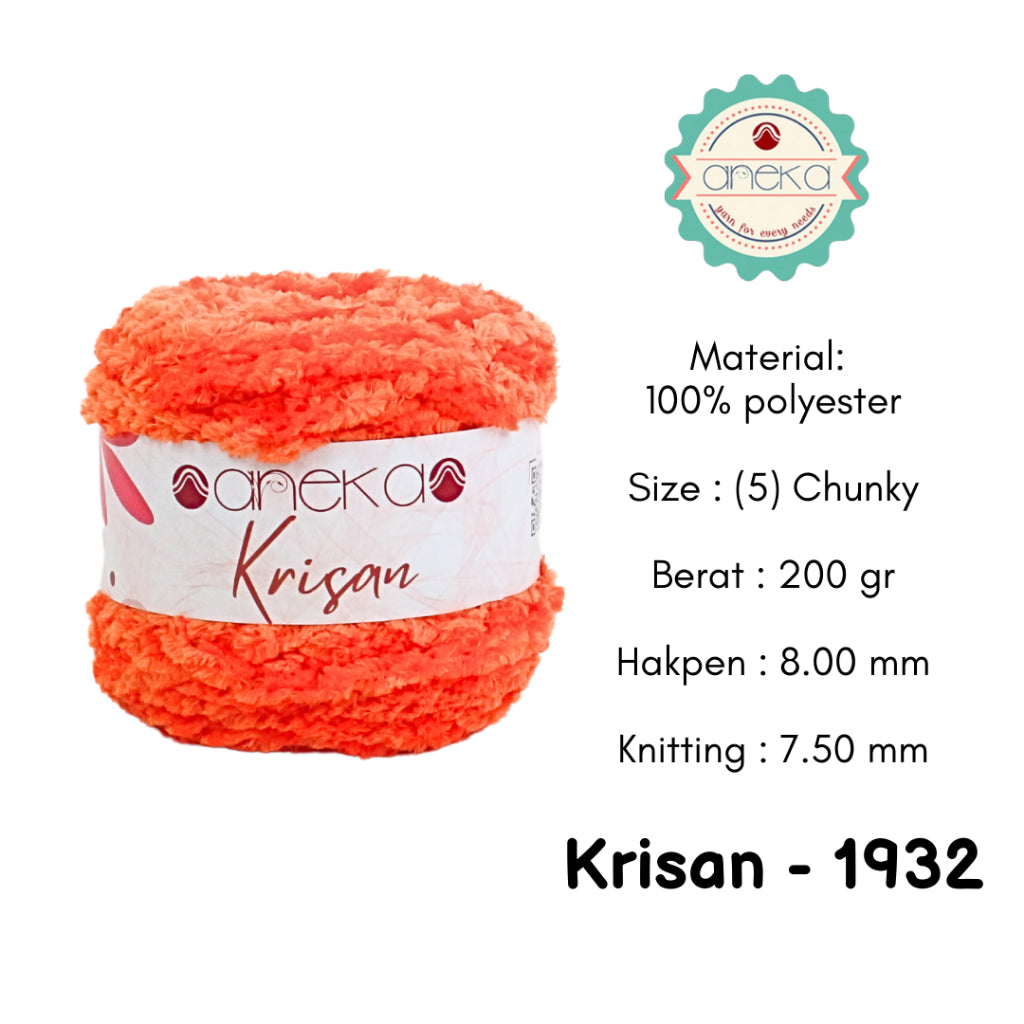 KATALOG - Benang Rajut Krisan / Soft Smooth Chenille Velvet Crochet Knitting Yarn