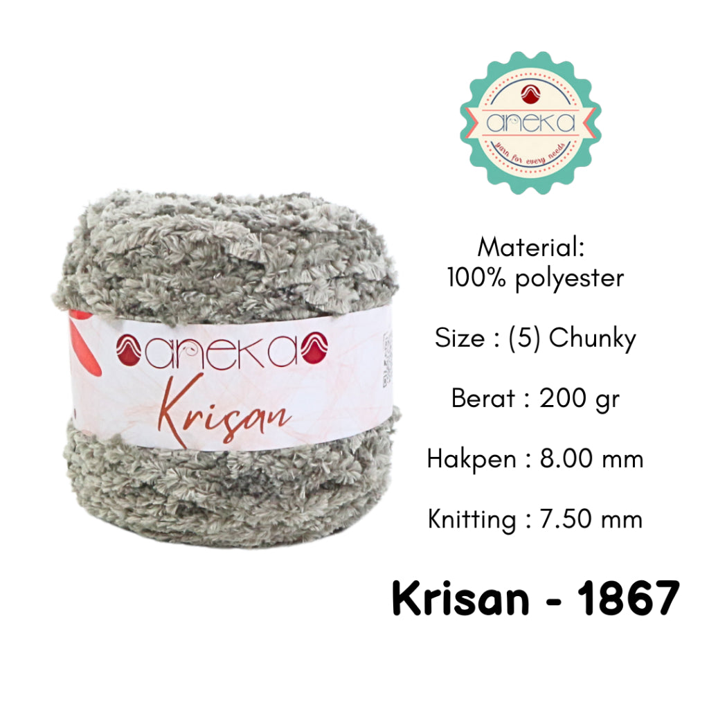 KATALOG - Benang Rajut Krisan / Soft Smooth Chenille Velvet Crochet Knitting Yarn