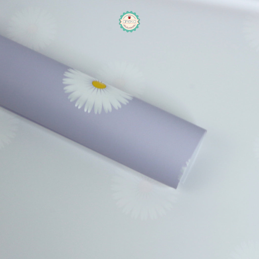 ANEKA - [ LEMBARAN ] Kertas Cellophane Buket Bunga [ Pattern Flower ] Flower Wrapping Paper Celophane