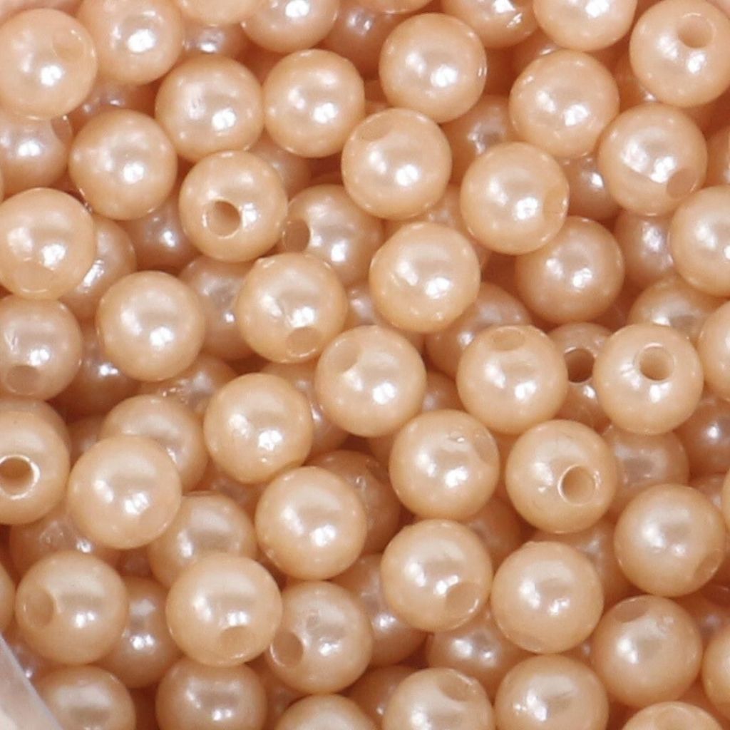 ANEKA - [450 Gram / 1 Pon - 4mm] Mote Ringan Resin / Mutsin / Mutiara Sintetis / Manik / Beads DIY