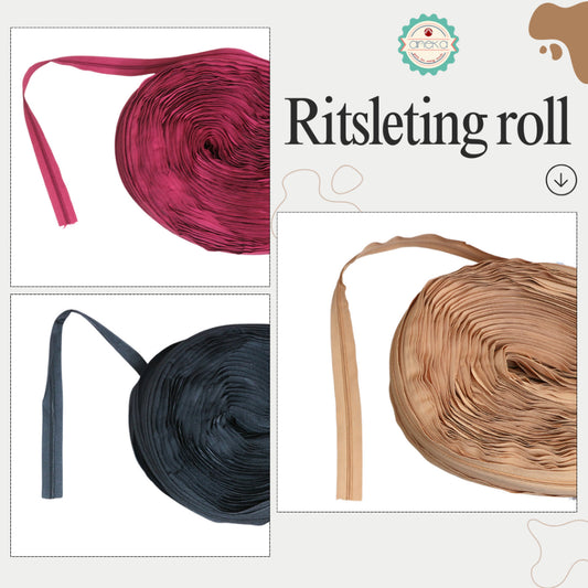 ANEKA - [10 meter] Ritsleting Warna Roll / Sleting No.5